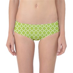 Spring Green Quatrefoil Pattern Classic Bikini Bottoms by Zandiepants