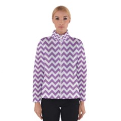 Lilac Purple & White Zigzag Pattern Winterwear by Zandiepants