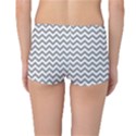 Medium Grey & White Zigzag Pattern Reversible Boyleg Bikini Bottoms View2