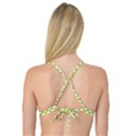 Spring Green & White Zigzag Pattern Reversible Tri Bikini Top View4