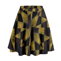 Bold Geometric High Waist Skirt by dflcprintsclothing