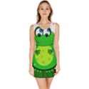 Green Frog Sleeveless Bodycon Dress View1