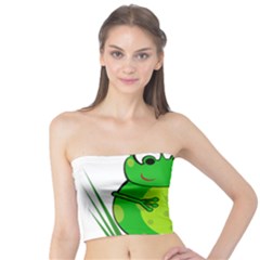 Green Frog Tube Top by Valentinaart