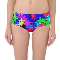 Colorful Shapes                                                                             Mid-waist Bikini Bottoms by LalyLauraFLM