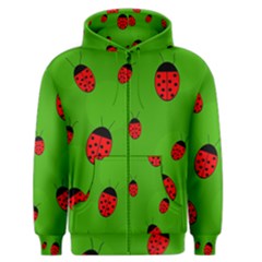 Ladybugs Men s Zipper Hoodie by Valentinaart