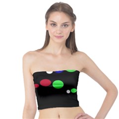Colorful Dots Tube Top by Valentinaart