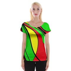 Colors Of Jamaica Women s Cap Sleeve Top by Valentinaart