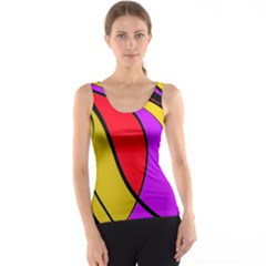 Colorful Lines Tank Top by Valentinaart