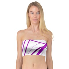Purple Elegant Design Bandeau Top by Valentinaart