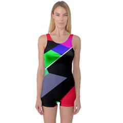 Abstract Fish One Piece Boyleg Swimsuit by Valentinaart