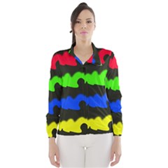 Colorful Abstraction Wind Breaker (women) by Valentinaart