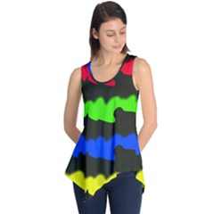 Colorful Abstraction Sleeveless Tunic by Valentinaart