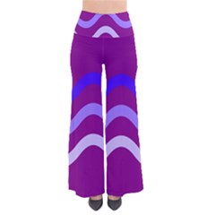 Purple Waves Pants by Valentinaart