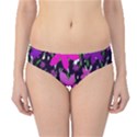 Purple Fowers Hipster Bikini Bottoms View1
