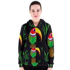 Toucan Women s Zipper Hoodie by Valentinaart