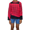 Red abstraction Kid s Long Sleeve Swimwear View1
