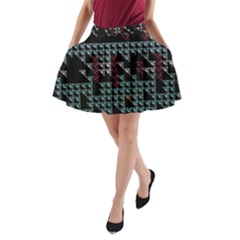 Triangles                                                                               A-line Pocket Skirt by LalyLauraFLM