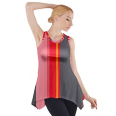Optimistic Lines Side Drop Tank Tunic by Valentinaart