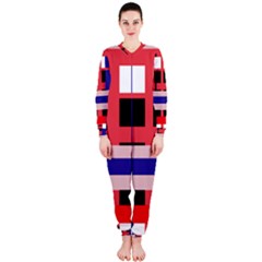 Red Abstraction Onepiece Jumpsuit (ladies)  by Valentinaart