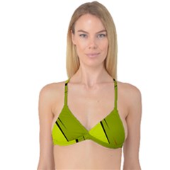 Yellow Elegant Design Reversible Tri Bikini Top by Valentinaart