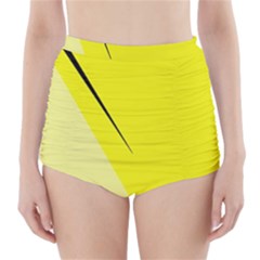 Yellow Design High-waisted Bikini Bottoms by Valentinaart