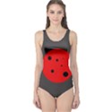 Red circle One Piece Swimsuit View1