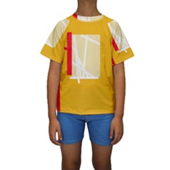 Basketball Kid s Short Sleeve Swimwear by Valentinaart
