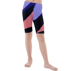 Purple And Pink Abstraction Kid s Mid Length Swim Shorts by Valentinaart