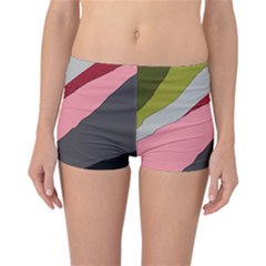 Colorful Abstraction Reversible Boyleg Bikini Bottoms by Valentinaart