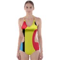 Abstract landscape Cut-Out One Piece Swimsuit View1