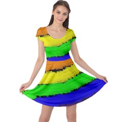 Rainbow Cap Sleeve Dresses by Valentinaart
