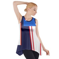 Decorative Abstraction Side Drop Tank Tunic by Valentinaart