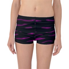 Purple And Black Reversible Boyleg Bikini Bottoms by Valentinaart