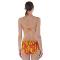 Pink and yellow pattern Cut-Out One Piece Swimsuit View2