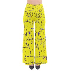 Yellow Summer Pattern Pants by Valentinaart