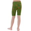 Green pattern Kid s Mid Length Swim Shorts View2