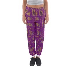 Purple Pattern Women s Jogger Sweatpants by Valentinaart
