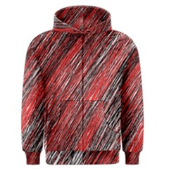 Red And Black Elegant Pattern Men s Zipper Hoodie by Valentinaart