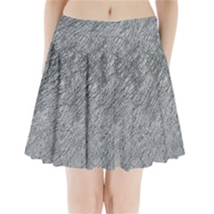 Gray Pattern Pleated Mini Mesh Skirt by Valentinaart