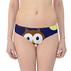 Cute Owl Hipster Bikini Bottoms by Valentinaart