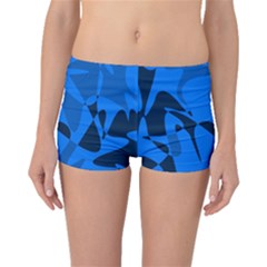 Blue Pattern Boyleg Bikini Bottoms by Valentinaart