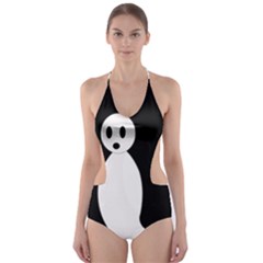 Ghost Cut-out One Piece Swimsuit by Valentinaart