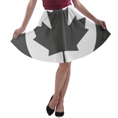 Low Visibility Roundel Of The Royal Canadian Air Force A-line Skater Skirt by abbeyz71
