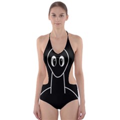Dinosaur  Cut-out One Piece Swimsuit by Valentinaart