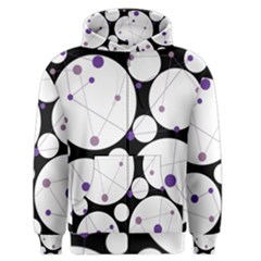 Decorative Circles - Purple Men s Zipper Hoodie by Valentinaart