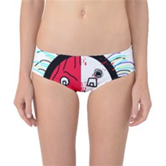 Angry Transparent Face Classic Bikini Bottoms by Valentinaart