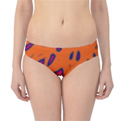 Orange Neon Hipster Bikini Bottoms by Valentinaart