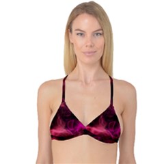 Pink Red Texture                                                                                              Reversible Tri Bikini Top by LalyLauraFLM