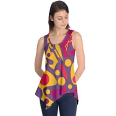 Colorful Chaos Sleeveless Tunic by Valentinaart