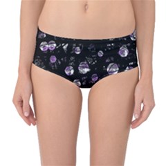 Purple Soul Mid-waist Bikini Bottoms by Valentinaart
